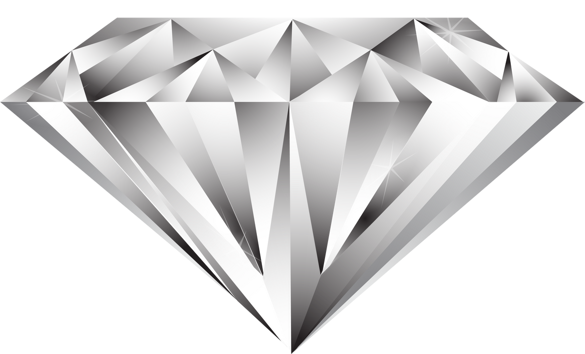 Geometrical Silver Diamond
